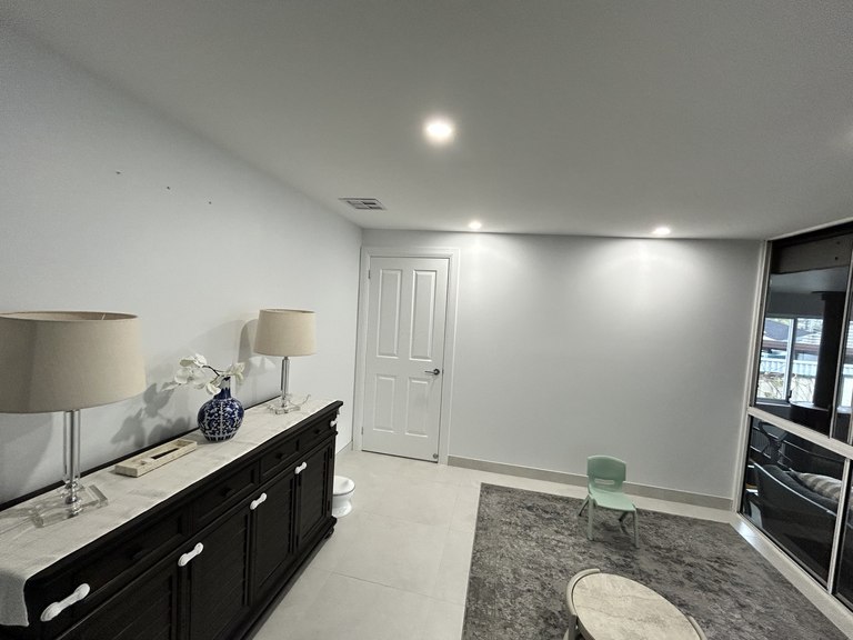 Finished interior