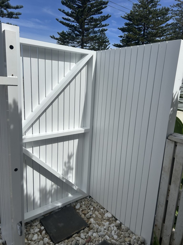 Painted timber gate